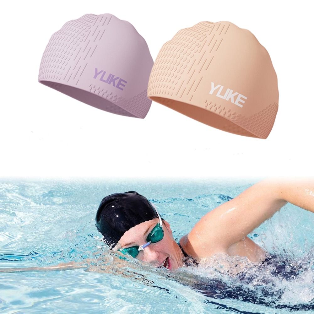 Solid Color Swimming Hat Elast - Swim Hat Silicone review and price