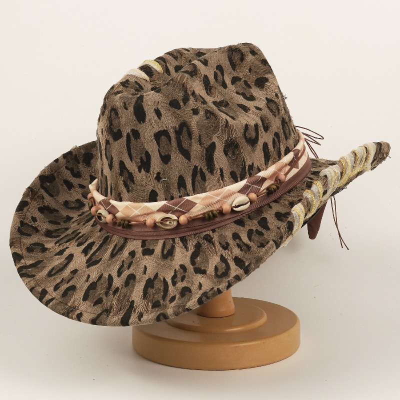 Leopard Print Western Cowboy H - Cowboy Hat Straw review and price