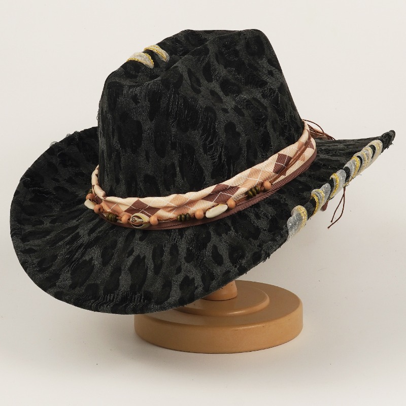 Leopard Print Western Cowboy H - Cowboy Hat Straw review and price