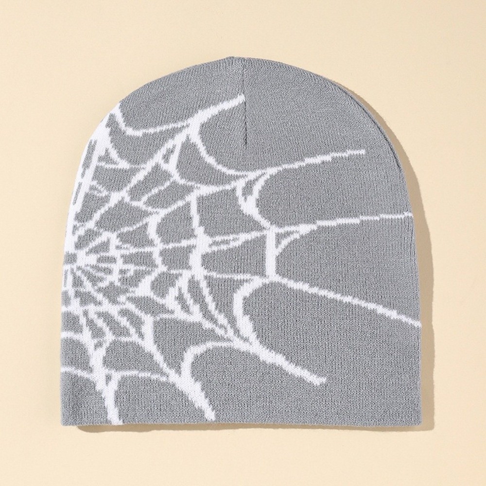 Gothic Soft Spider Web Pattern - Beanie Cuffed Knit review and price