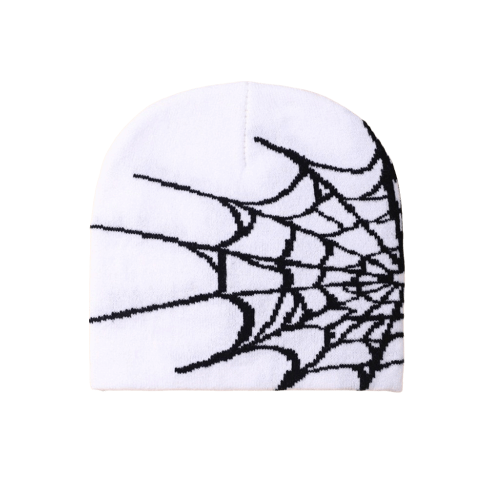 Hip-hop Soft Spider Web Patter - Beanie Cuffed Knit review and price