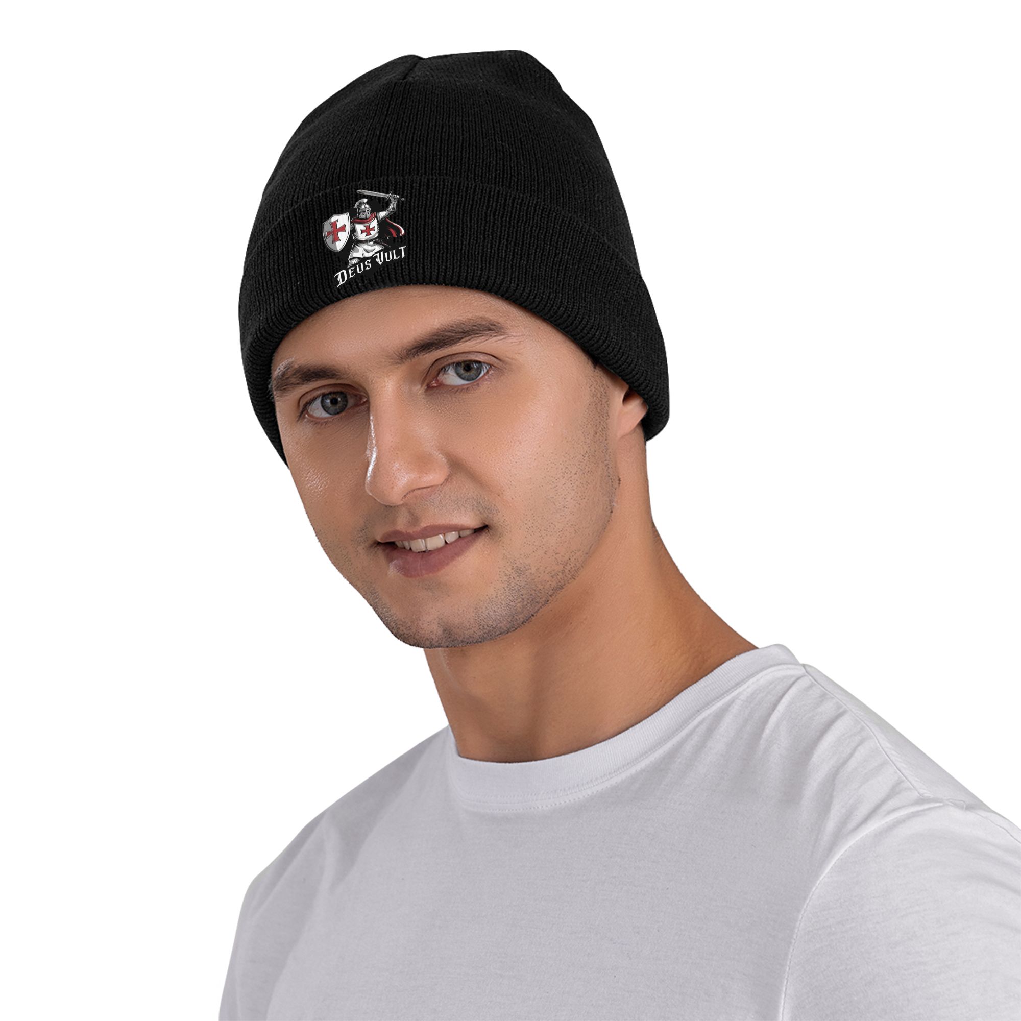 Deus Vult - The Templar Knight - Beanie Cuffed Knit review and price